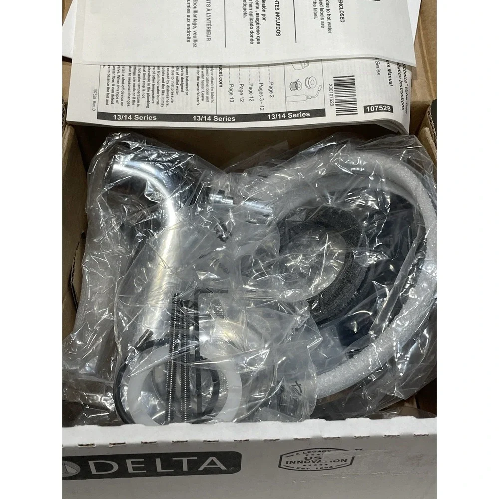 Delta T14459 Trinsic 14 Series Tub/Shower Trim Complete Chrome